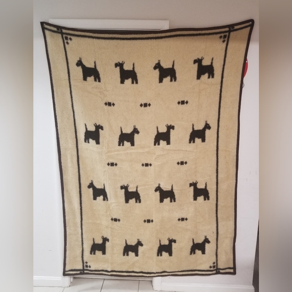 new hope Bedding Vintage Scottie Dog High Pile Virgin Acrylic